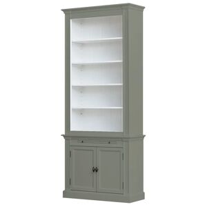 Rosalind Wheeler Beven Bookcase gray 240.0 H x 100.0 W x 40.0 D cm