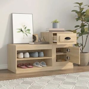 Latitude Run Engineered Wood Shoe Storage Cabinet brown 60.0 H x 100.0 W cm