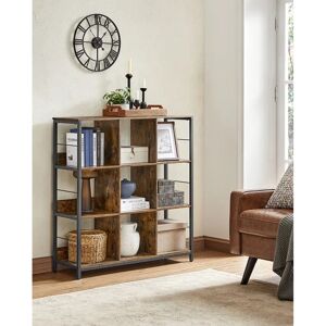 Borough Wharf Weirsky 103.1cm H x 100cm W Standard Bookcase black/brown 103.1 H x 100.0 W x 30.0 D cm