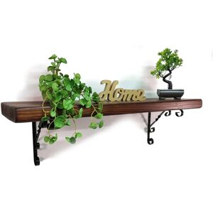 Borough Wharf Erasmos Bracket Shelf brown 20.0 H x 100.0 W x 17.5 D cm