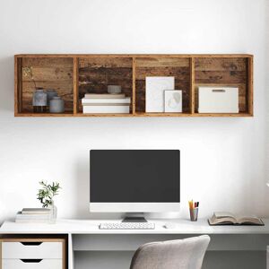 Alpen Home Wall-Mounted TV Cabinet Wall-Mounted Old Wood 142.5cm H x 37cm L x 37cm W