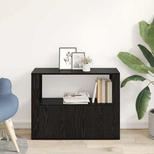 Alpen Home Sideboard Artisan Oak 80 X 30 X 60 Cm Engineered Wood Black Oak 60cm H X 80cm W X 30cm D