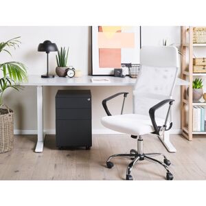 17 Stories Bronnie 3 Drawer Filing Cabinet Black 60cm H X 50cm W X 39cm D