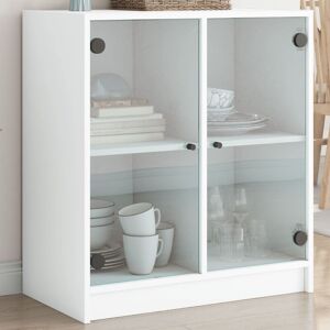 17 Stories Matao Rectangle Cabinet Accent Chest White 75.5cm H X 68cm W X 37cm D