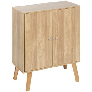 17 Stories Rachal Bookcase Oak/Oak/Black 80cm H X 60cm W X 30cm D
