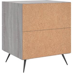 Vidaxl Bedside Cabinets 2 Pcs 40X35x47.5 Cm Engineered Wood Grey Sonoma 47.5cm H X 40cm W X 35cm D