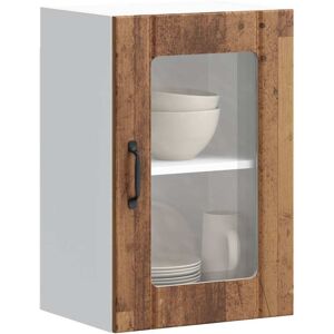 17 Stories Kitchen Wall Cabinet With Glass Door Lucca 40cm W X 60cm H X 31cm D