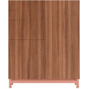 Rebrilliant 18 Pair Shoe Storage Cabinet Walnut/Pink 18