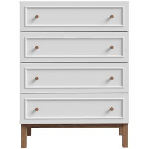17 Stories Silvino 80.2 W 4 - Drawer Chest of Drawers Grey 107.8cm H X 80.2cm W X 43.7cm D