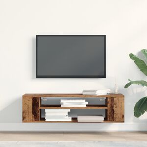17 Stories TV Cabinet Artisan Oak Engineered Wood 100X30x26.5 Cm TV Cabinet Old Wood 40