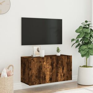 17 Stories TV Cabinet Wall-Mounted Grey Sonoma 80X30x41 Cm Smoked Oak 40