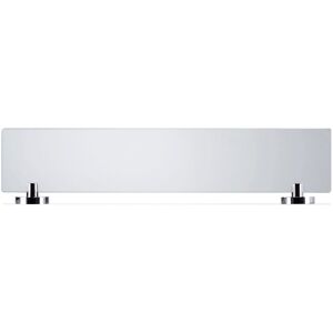 Croydex Epsom Wall Mounted Glass Shelf with Chrome Flexi-Fix Brackets 62cm Chrome 6cm H x 59cm W x 13.5cm D