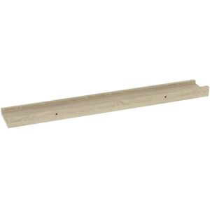 17 Stories Gracelinn 4 Piece Floating Shelf Sonoma Oak 3cm H x 80cm W x 9cm D