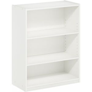 Alpen Home Stanwyck Bookcase, Bookshelf with Adjustable Shelves White (3 Shelves) 80.39cm H x 62.99cm W x 29.49cm D