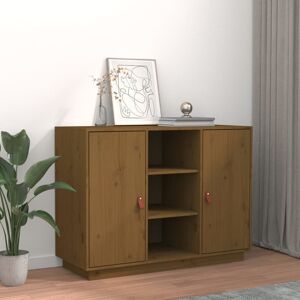 Latitude Run Krishvi 69.5Cm Wide Highboard Honey Brown 75cm H X 100cm W X 40cm D