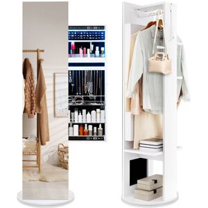 Latitude Run Arene Freestanding Jewelry Armoire White 166cm H X 50cm W X 50cm D