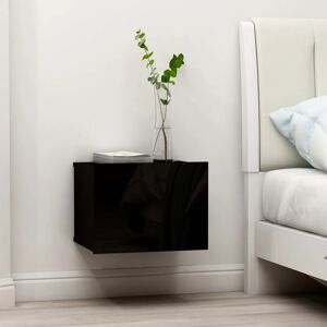 Zipcode Design Aumiller 2 Drawer Bedside Table Black 30cm H X 40cm W X 30cm D