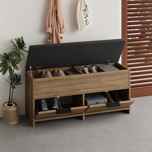 Latitude Run 8 Pair Shoe Storage Bench Hitit 8