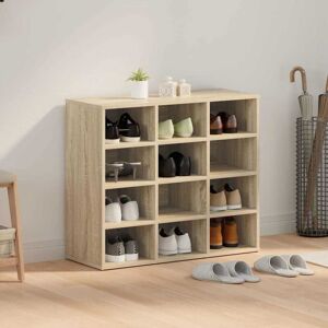 Latitude Run Shoe Cabinet Concrete 77.5 X 30 X 67 Cm Engineered Wood Sonoma Oak 12