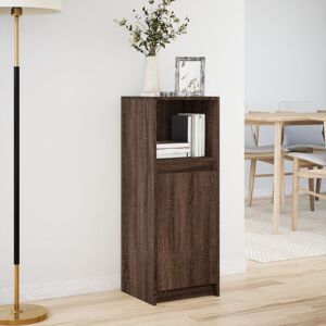 17 Stories Sideboard With LED 38X34x100 Cm Engineered Wood Brown Oak 100cm H X 38cm W X 34cm D
