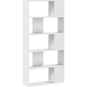 Borough Wharf Book Cabinet/Room Divider Artisian Oak 80X24x186 Cm White (5 Shelves) 162.5cm H x 80.5cm W x 23.5cm D