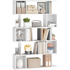 Alpen Home Bookshelf, 5-Tier Bookcase, 24 X 90 X 159 Cm, Storage Shelf With Open Compartments, For Living Room, Bedroom, Office White 159cm H X 90cm W X 24cm D