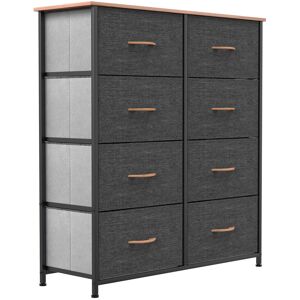 Blue Elephant 8 Drawer 85.6cm W Chest of Drawers Grey 248.92cm H X 217.42cm W X 76.2cm D