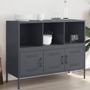 Latitude Run Vidaxl Sideboard Anthracite 79cm H X 100.5cm W X 39cm D