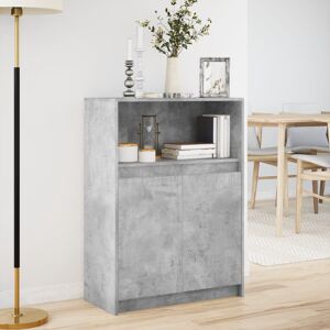17 Stories Sideboard With LED 72X34x100 Cm Engineered Wood Concrete Grey 100cm H X 72cm W X 34cm D