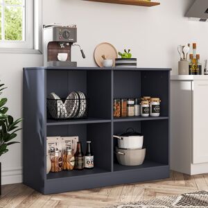 17 Stories Display Cabinet Grey 80cm H X 100cm W X 40cm D