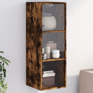 17 Stories Masja Rectangle Cabinet Accent Chest Smoked Oak 100cm H X 35cm W X 37cm D