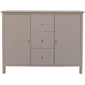 Marlow Home Co. 106cm Wide 3 Drawers 2 Doors Wooden Sideboard for Living Room Furniture, Storage Side Buffet Cabinet 81cm H X 106cm W X 30cm D