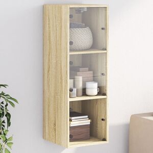 17 Stories Masja Rectangle Cabinet Accent Chest Sonoma Oak 100cm H X 35cm W X 37cm D