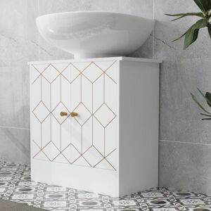 Fairmont Park Freestanding Under Sink Cabinet White 60cm H X 60cm W X 30cm D