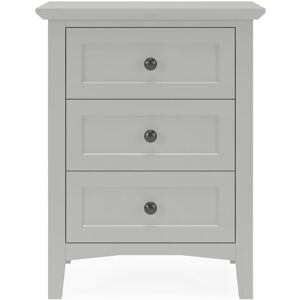 Blue Elephant 3 Drawer Bedside Table Grey 76.2cm H X 60.96cm W X 48.26cm D