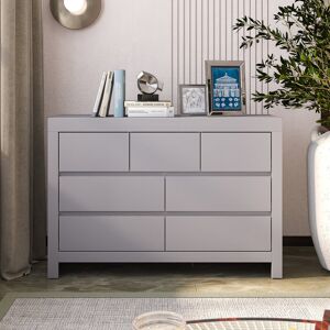 Ebern Designs Ellani Cubbot 7 Drawer Chest of Drawers Cool Grey 76.2cm H X 111.6cm W X 35.3cm D