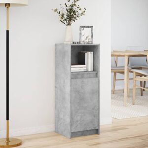 17 Stories Sideboard With LED 38X34x100 Cm Engineered Wood Concrete Grey 100cm H X 38cm W X 34cm D