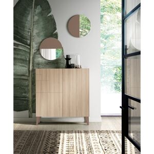 Ebern Designs 12 Pair Shoe Storage Cabinet Light Oak/Moka 12