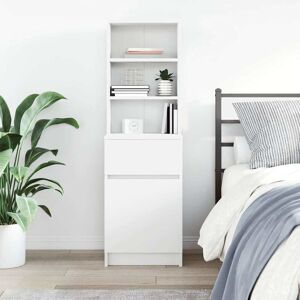 Ebern Designs Bedside Cabinet 39X35x125 Cm Engineered Wood White 125cm H X 39cm W X 35cm D Ebern Designs Bedside Cabinet 39X35x125 Cm Engineered Wood White 125cm H X 39cm W X 35cm D