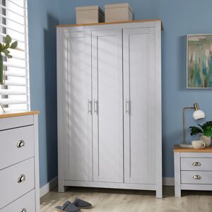 17 Stories Camden 3 Door Bedroom Storage Wardrobe Grey 180cm H X 112cm W X 49.5cm D 17 Stories Camden 3 Door Bedroom Storage Wardrobe Grey 180cm H X 112cm W X 49.5cm D