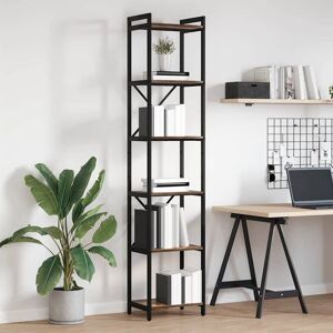 Borough Wharf Bookcase Black Oak 80 X 30 X 153 Cm Engineered Wood Dark Brown (5 Shelves) 188cm H x 40cm W x 30cm D Borough Wharf Bookcase Black Oak 80 X 30 X 153 Cm Engineered Wood Dark Brown (5 Shelves) 188cm H x 40cm W x 30cm D