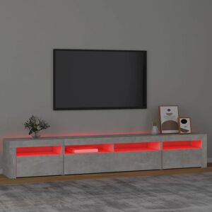 Metro Lane TV Cabinet With LED Lights 35x40 Cm Concrete Grey 240cm Metro Lane TV Cabinet With LED Lights 35x40 Cm Concrete Grey 240cm
