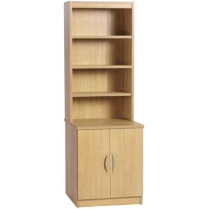Ebern Designs Brender 2 -Door 4 -Shelf Storage Cabinet Classic Oak 182cm H X 60cm W X 54cm D Ebern Designs Brender 2 -Door 4 -Shelf Storage Cabinet Classic Oak 182cm H X 60cm W X 54cm D