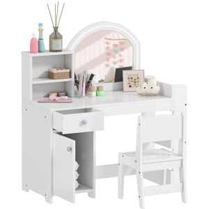 Harriet Bee Kids Dressing Table Set White 96.9cm H X 88.6cm W X 38.8cm D Harriet Bee Kids Dressing Table Set White 96.9cm H X 88.6cm W X 38.8cm D