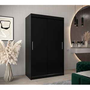 Latitude Run Lindfield Manufactured Wood Wardrobe Black Matt 200cm H X 120cm W X 62cm D Latitude Run Lindfield Manufactured Wood Wardrobe Black Matt 200cm H X 120cm W X 62cm D