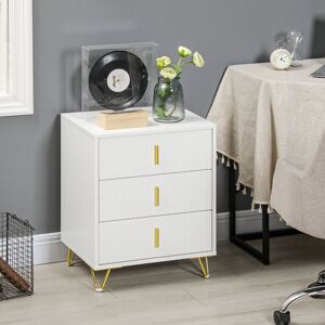 Fairmont Park Drawer Chest White;Gold 63cm H X 50cm W X 40cm D Fairmont Park Drawer Chest White;Gold 63cm H X 50cm W X 40cm D