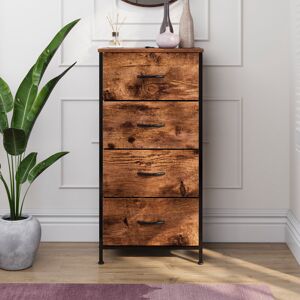 17 Stories Chorley 4 Drawer Fabric Drawer Chest, Rustic Brown, UKFR Certified Rustic Brown 92.5cm H X 45cm W X 29.8cm D 17 Stories Chorley 4 Drawer Fabric Drawer Chest, Rustic Brown, UKFR Certified Rustic Brown 92.5cm H X 45cm W X 29.8cm D