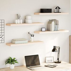 Latitude Run Floating Shelves 4 Pcs Engineered Wood Brown 4cm H x 80cm W x 23.5cm Latitude Run Floating Shelves 4 Pcs Engineered Wood Brown 4cm H x 80cm W x 23.5cm