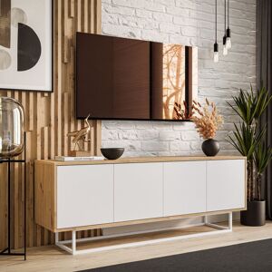 17 Stories Heimir Tv Stand for Tvs up to 65 " Artisan Oak/White 65" 17 Stories Heimir Tv Stand for Tvs up to 65 " Artisan Oak/White 65"