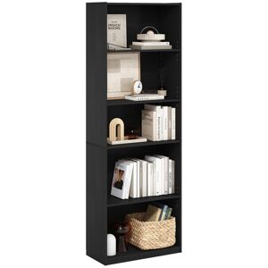 Alpen Home Stanwyck Bookcase, Bookshelf with Adjustable Shelves Blackwood (5 Shelves) 181.41cm H x 62.99cm W x 29.49cm D Alpen Home Stanwyck Bookcase, Bookshelf with Adjustable Shelves Blackwood (5 Shelves) 181.41cm H x 62.99cm W x 29.49cm D